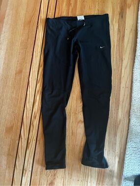 Nike Black Slim Fit Joggers with Swoosh